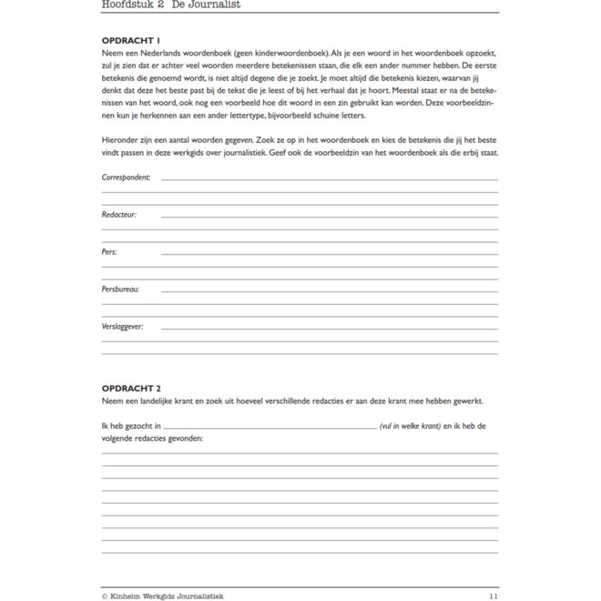 Journalistiek werkgids (5 stuks)