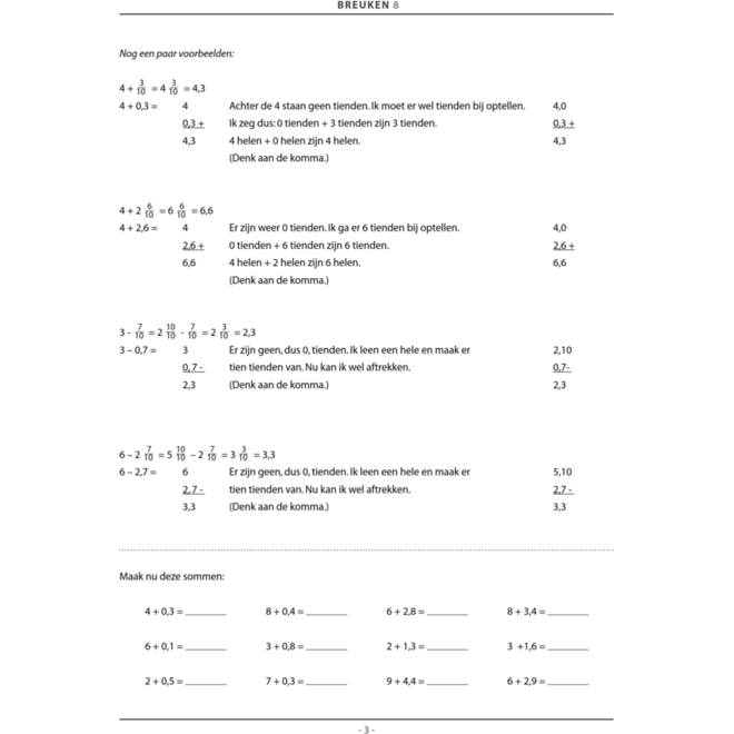 Breuken groep 8 (5 stuks)