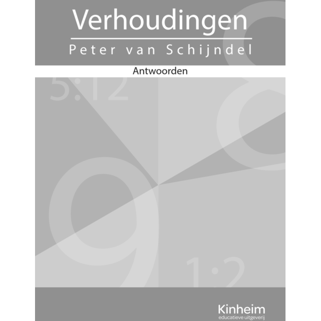 Verhoudingen antwoorden