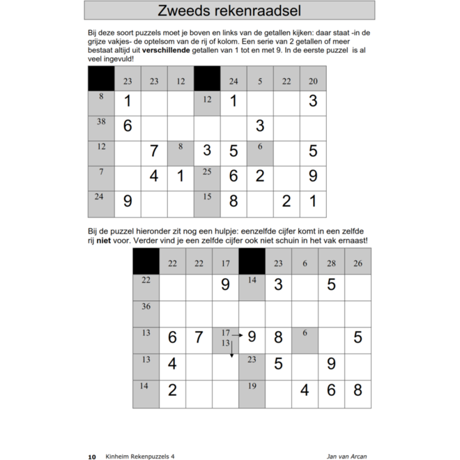 Rekenpuzzels 4 (5 stuks)