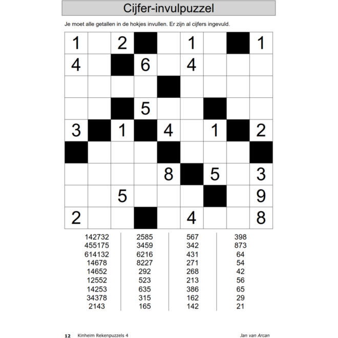 Rekenpuzzels 4 (5 stuks)