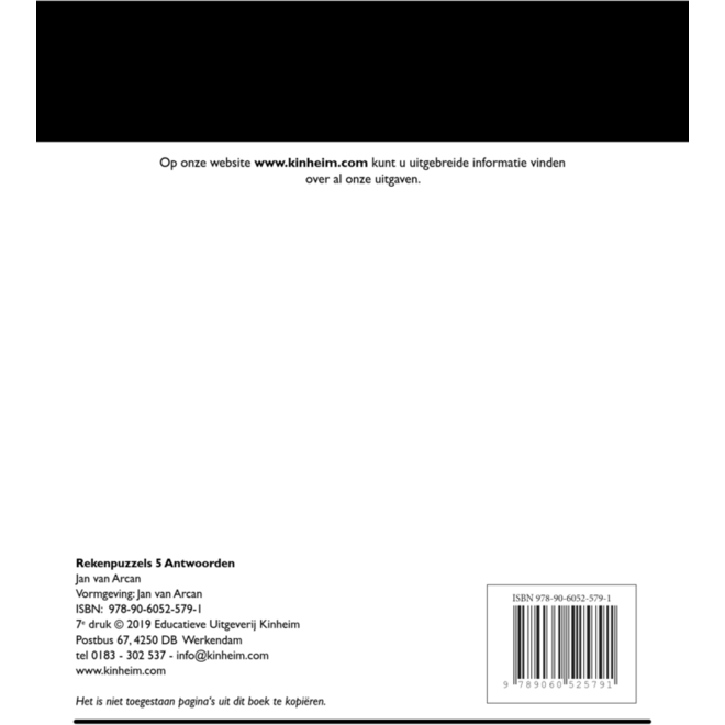 Rekenpuzzels 5 antwoorden