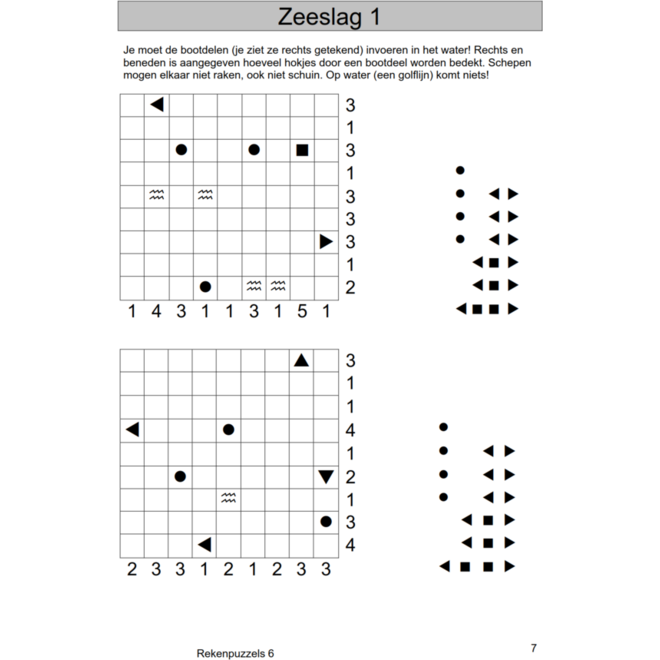 Rekenpuzzels 6 (5 stuks)