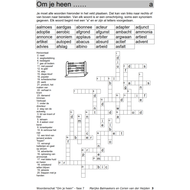 Woordenschat fase 7 (5 stuks)
