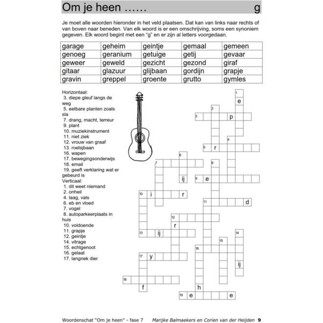 Woordenschat fase 7 (5 stuks)