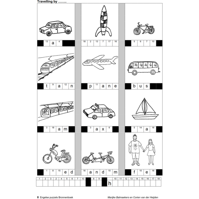 Engelse puzzels bronnenboek (5 stuks)