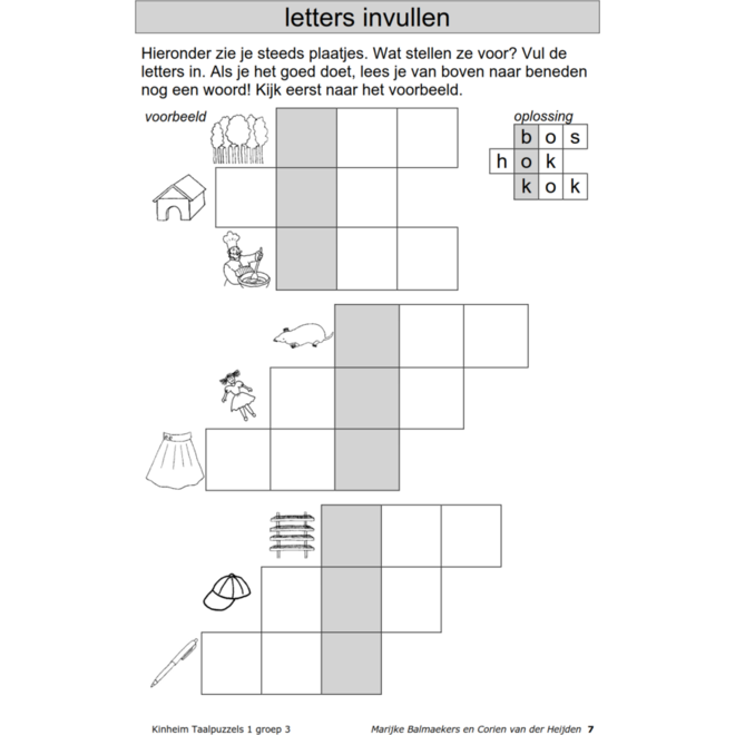 Taalpuzzels 1 groep 3 (5 stuks)
