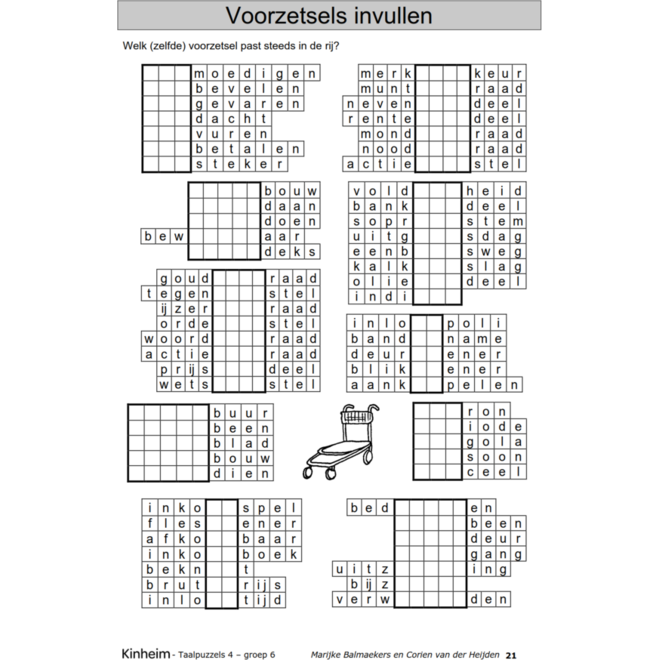 Taalpuzzels 4 groep 6 (5 stuks)