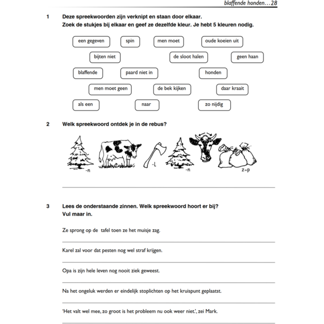 Spreekwoorden & Gezegden (5 stuks)
