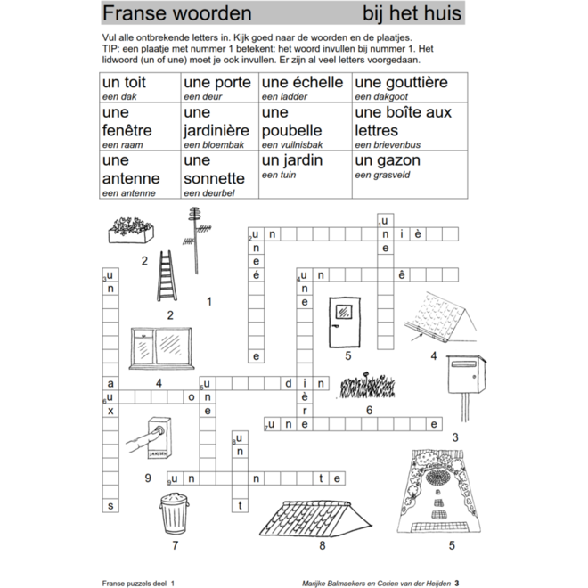 Franse puzzels 1 (5 stuks)