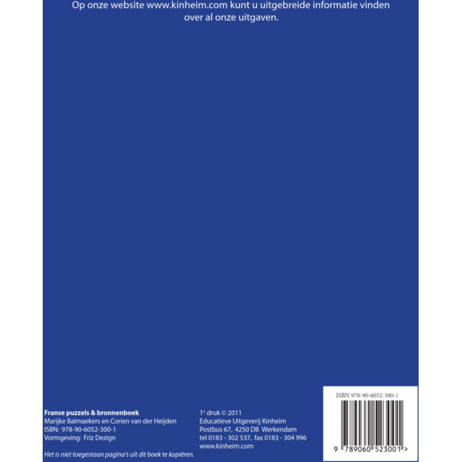 Franse puzzels bronnenboek