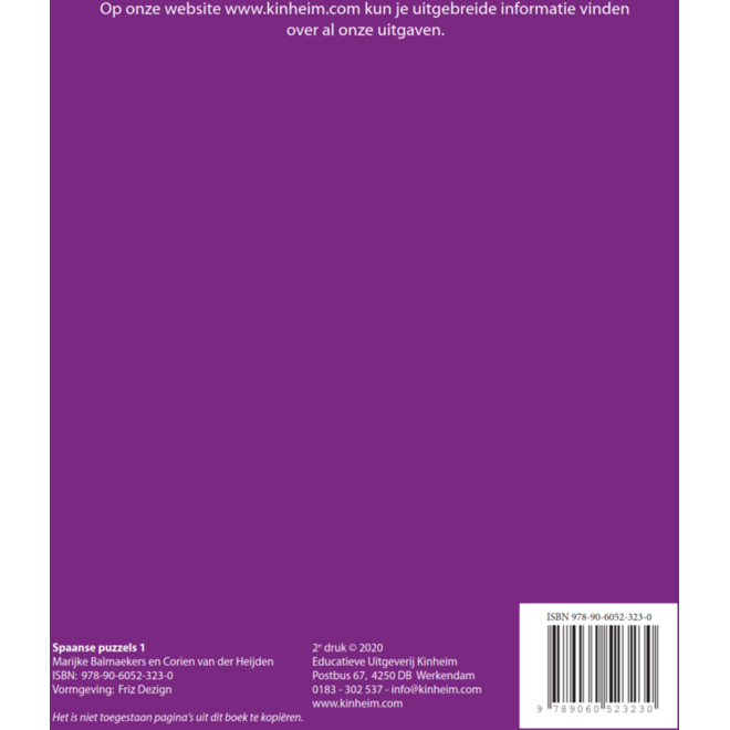 Spaanse puzzels 1 (5 stuks)