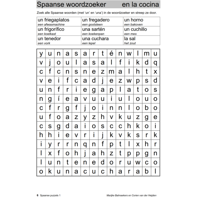 Spaanse puzzels 1 (5 stuks)