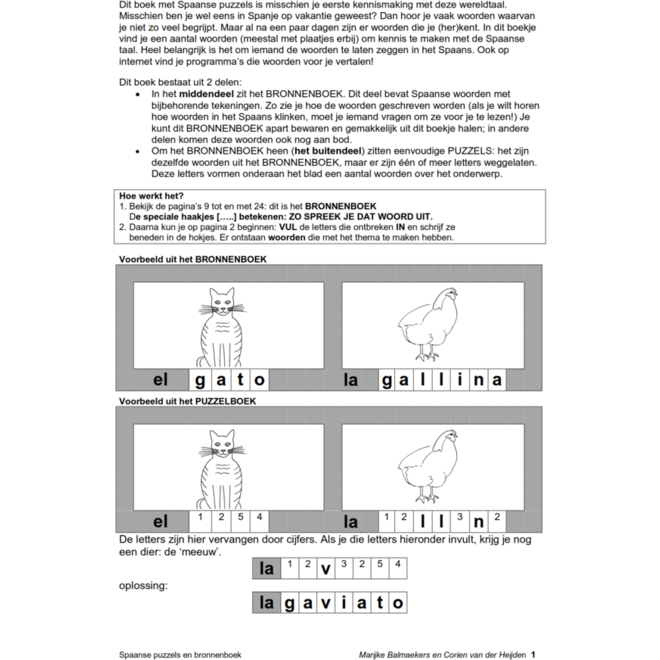 Spaanse puzzels bronnenboek (5 stuks)