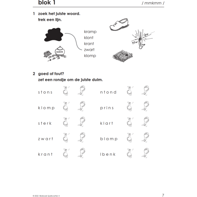 Blokboek spelkwartier A groep 3 - 4 (5 stuks)