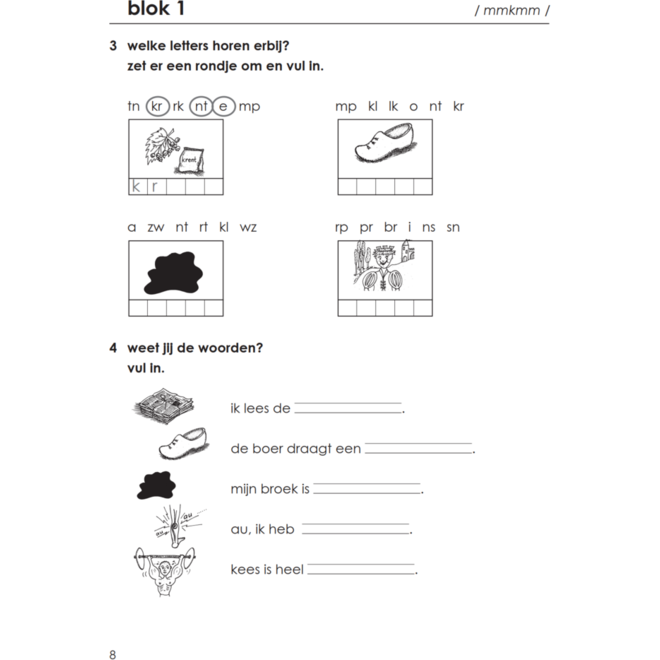 Blokboek spelkwartier A groep 3 - 4 (5 stuks)