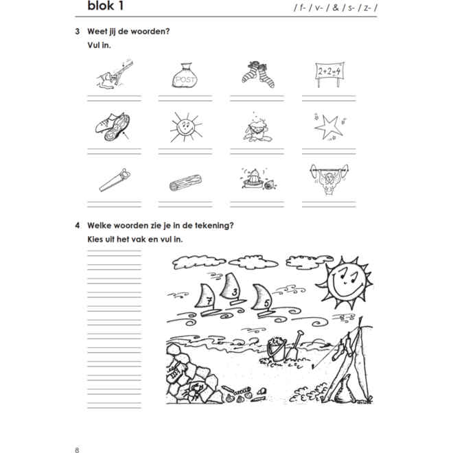Blokboek spelkwartier B groep 4 - 5 (5 stuks)