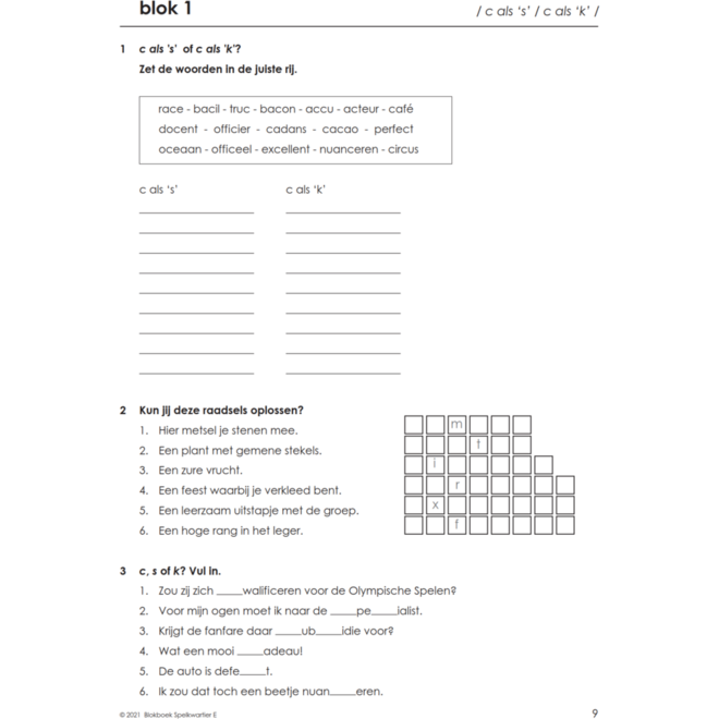 Blokboek spelkwartier E groep 7 - 8 (5 stuks)