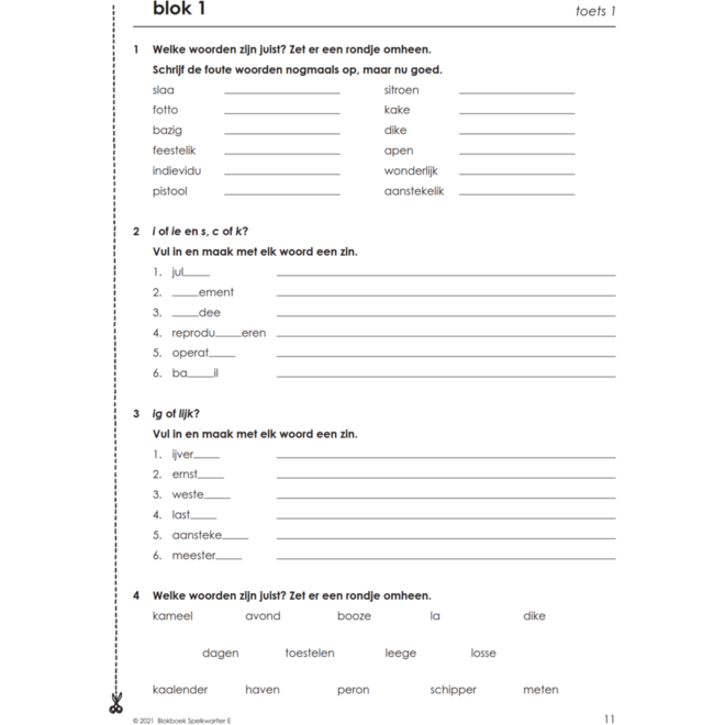 Blokboek spelkwartier E groep 7 - 8 (5 stuks)
