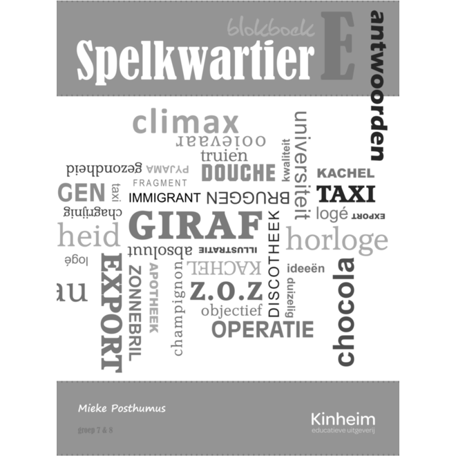 Blokboek spelkwartier E groep 7 - 8 antwoorden