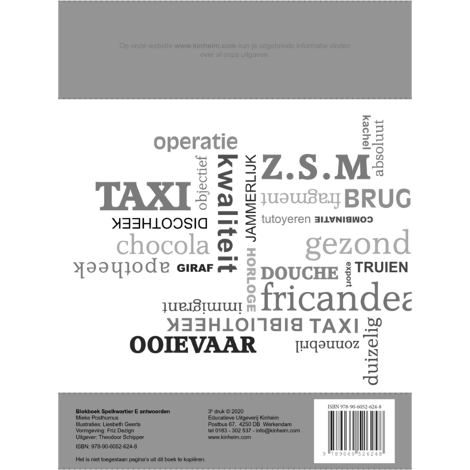 Blokboek spelkwartier E groep 7 - 8 antwoorden