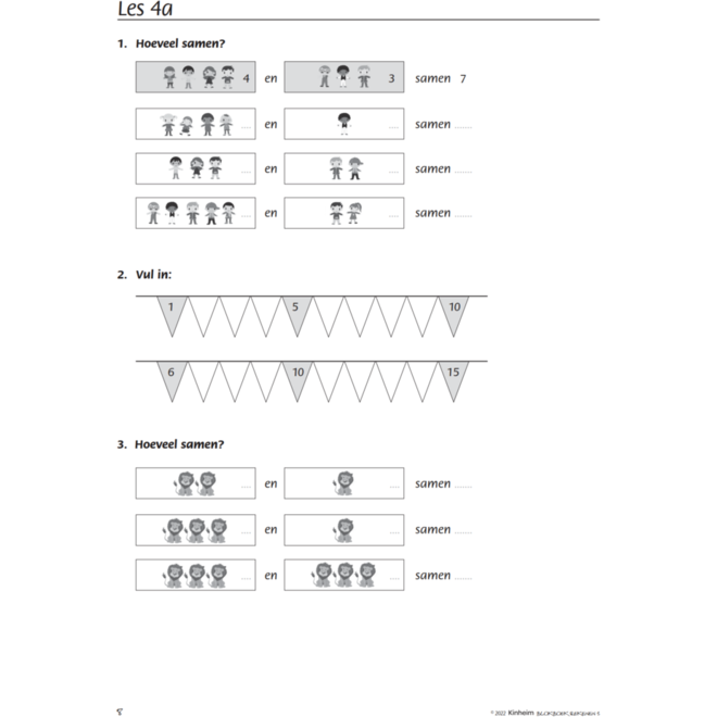 Blokboek rekenen groep 3 (5 stuks)