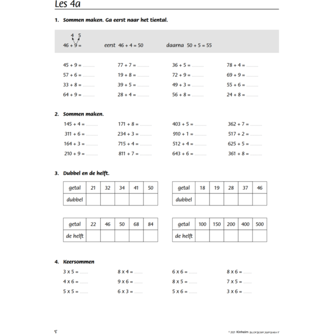 Blokboek rekenen groep 5 (5 stuks)