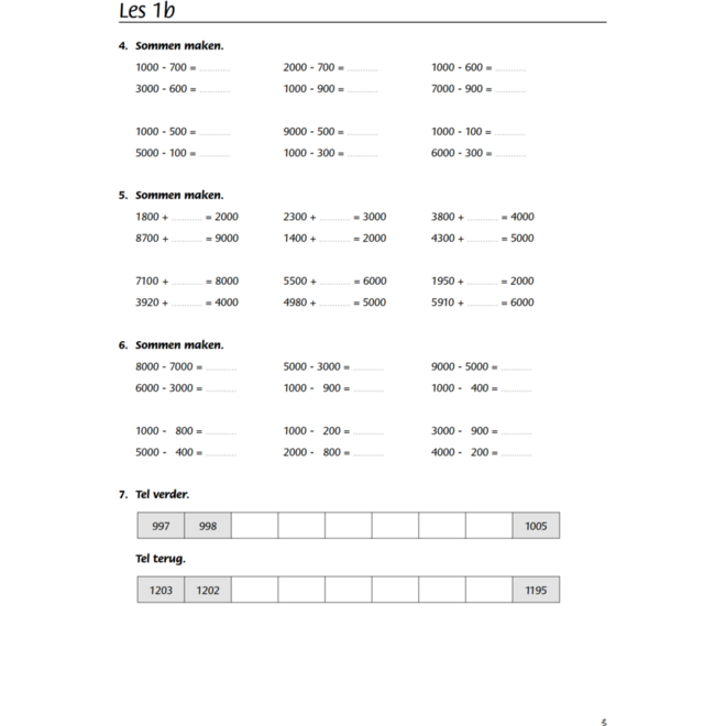 Blokboek rekenen groep 6 (5 stuks)