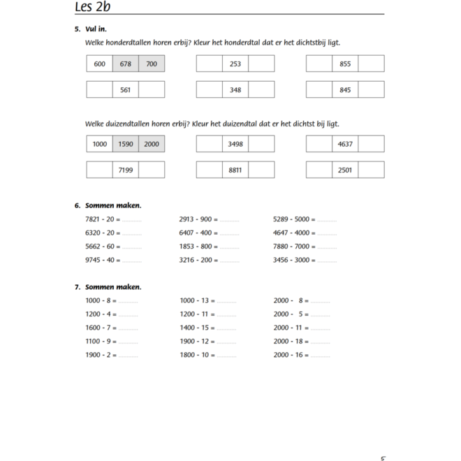 Blokboek rekenen groep 6 (5 stuks)