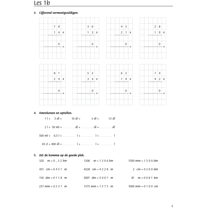 Blokboek rekenen groep 8 (5 stuks)
