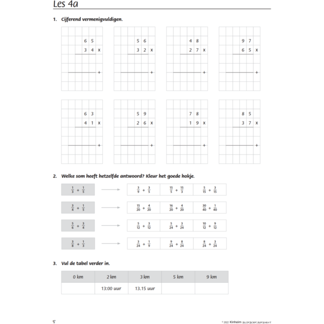 Blokboek rekenen groep 8 (5 stuks)