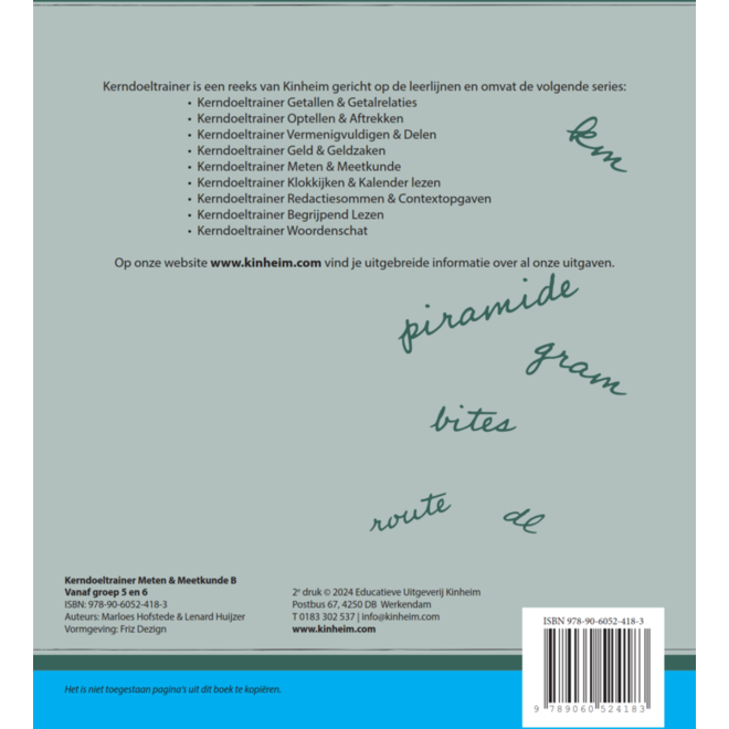 Kerndoeltrainer Meten & Meetkunde B (5 stuks)