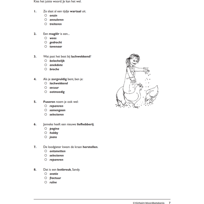 Woordbetekenis (5 stuks)