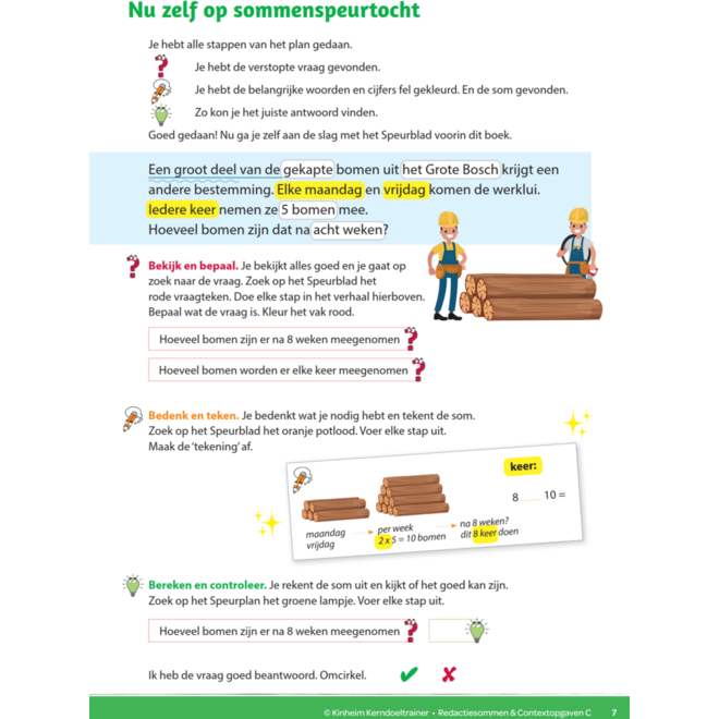 Kerndoeltrainer Redactiesommen & Contextopgaven C (5 stuks)