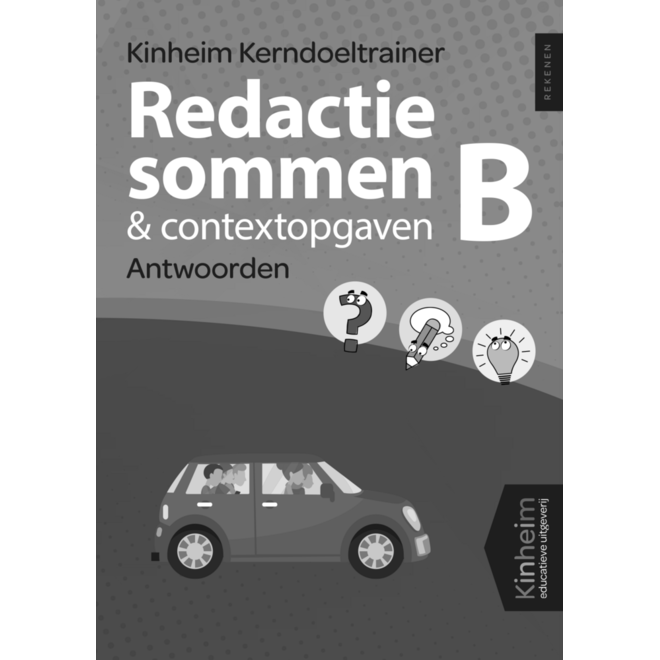 Kerndoeltrainer Redactiesommen & Contextopgaven B antwoorden