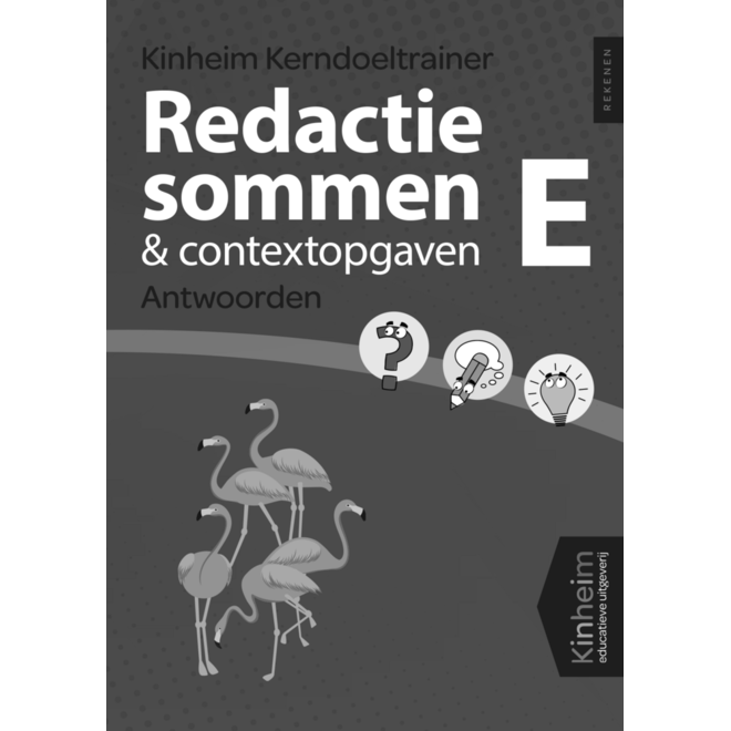 Kerndoeltrainer Redactiesommen & Contextopgaven E antwoorden