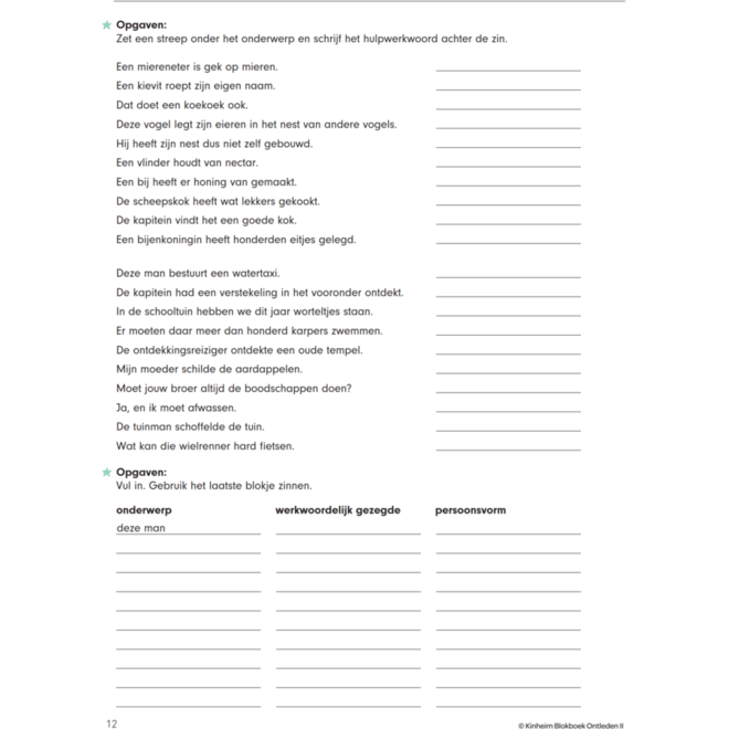 Blokboek Ontleden II (5 stuks)