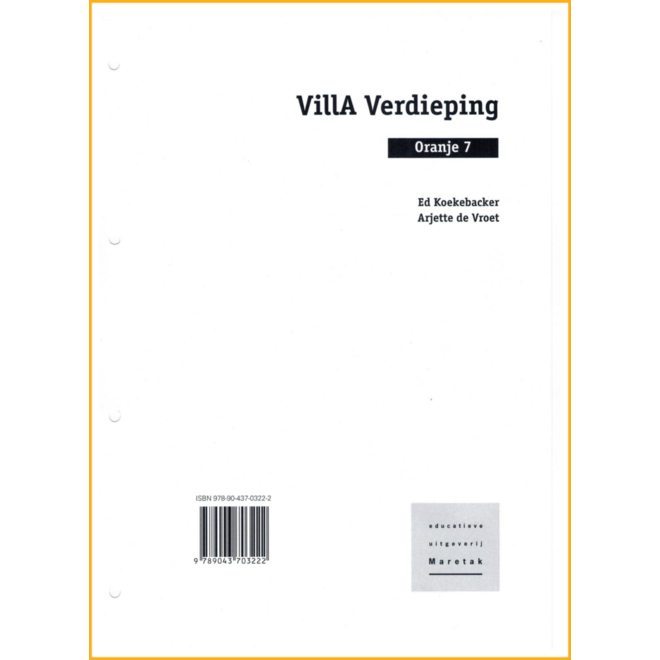 Villa alfabet oranje 7 verdieping boeken (losbladig)