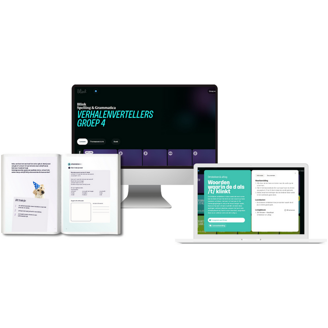 Blink Spelling & Grammatica Leerpakket LEERKRACHT groep 4