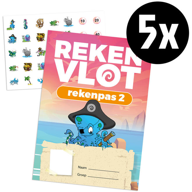 Rekenvlot laag 2 Rekenpassen 5 stuks