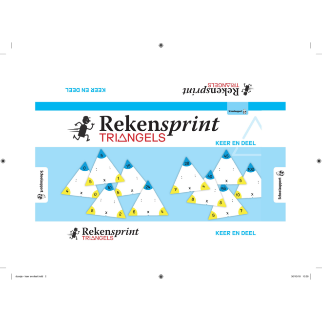 Rekensprint Triangels IB/RT-set (1 x Plus en min + 1 x Keer en deel)