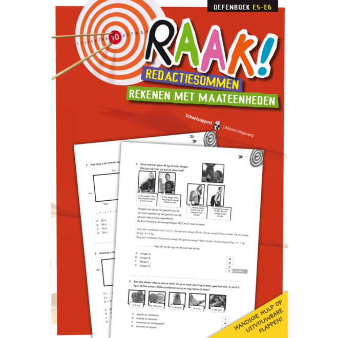 Raak! redactiesommen groep 5-6 werkboek rekenen maateenheden