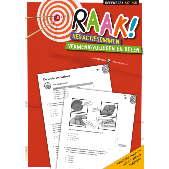 Raak! redactiesommen groep 7-8 werkboek vermenigvuldigen/delen