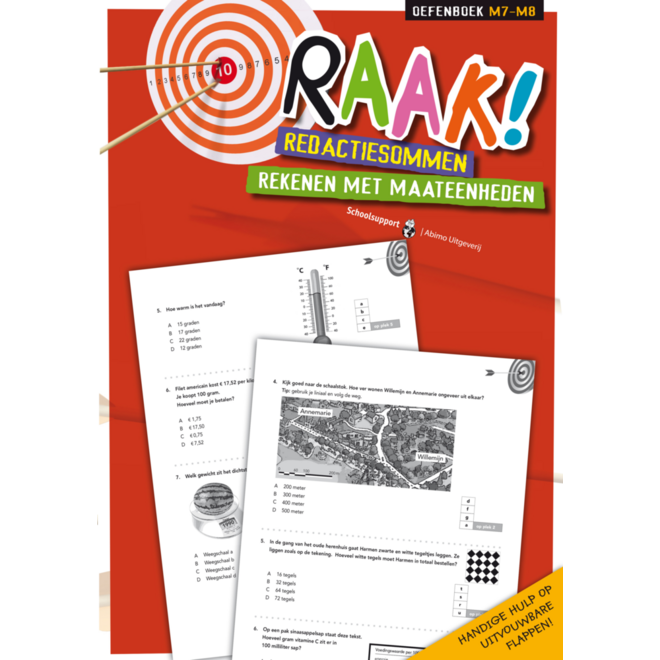 Raak! redactiesommen groep 7-8 werkboek rekenen maateenheden