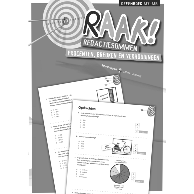 Raak! redactiesommen groep 7-8 antwoordenboek procenten/breuken