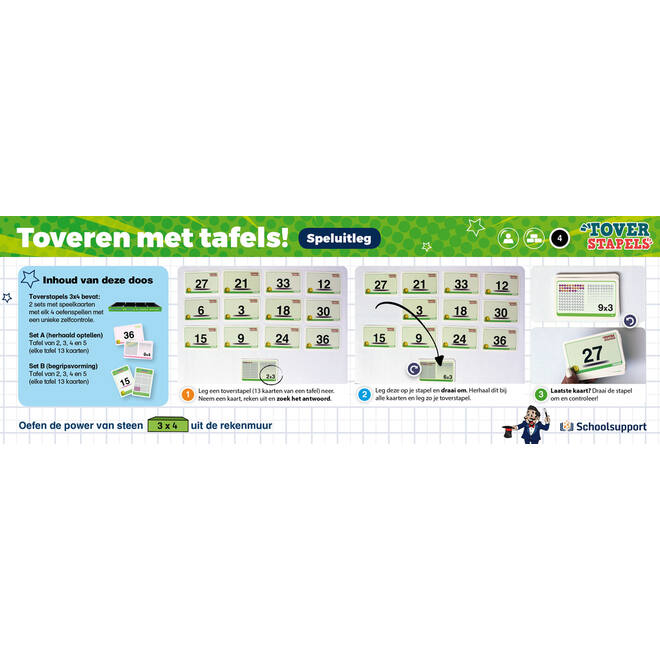 Toverstapels tafels 2 t/m 5
