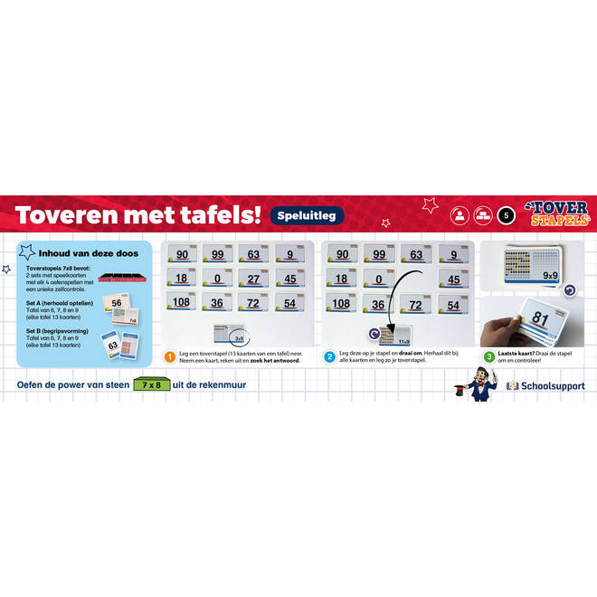 Toverstapels tafels 6 t/m 9