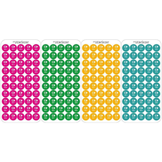 De Voorlezer Audiostickers (nr. 801 t/m 1600)