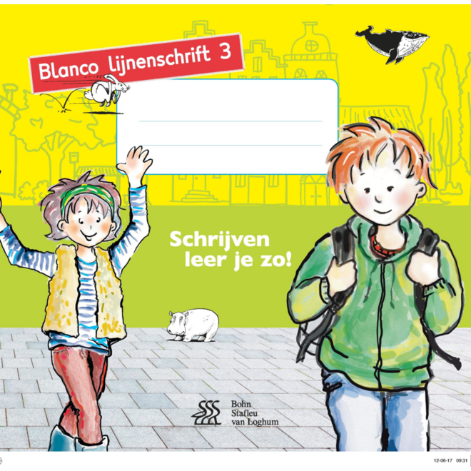 Schrijven leer je zo groep 3 blanco lijnenschrift 1,2 mm (5 stuks)