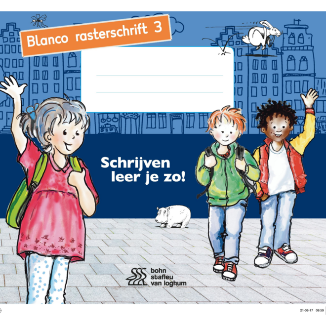 Schrijven leer je zo groep 3 blanco rasterschrift 3 (5 stuks)